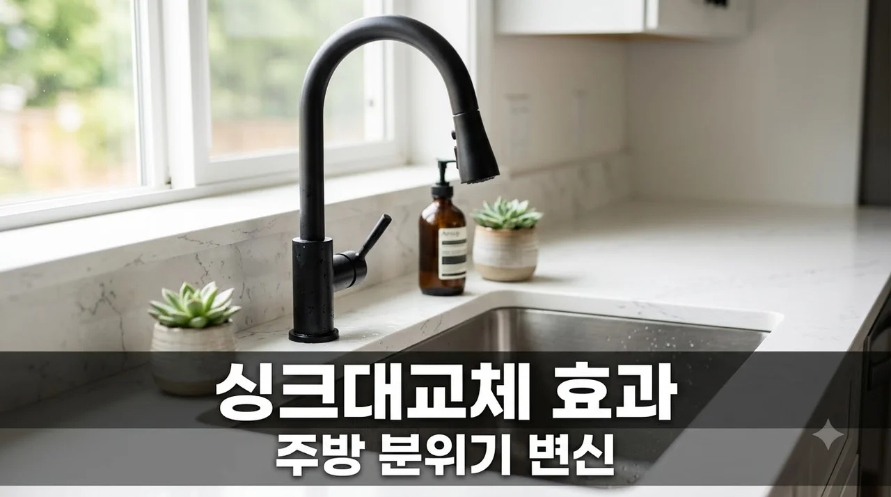 싱크대교체만으로 주방 분위기 180도 바꾸는 비용 및 추천 팁