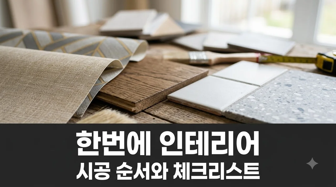 도배 장판 욕실 필름 싱크대 한 번에 시공할 때 필수 확인 5가지
