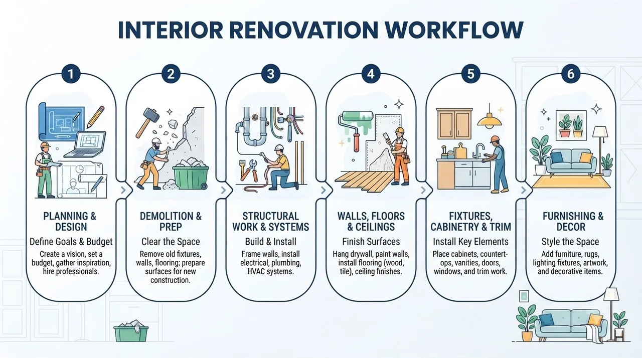 실패 없는 부분 리모델링 진행 4단계 절차