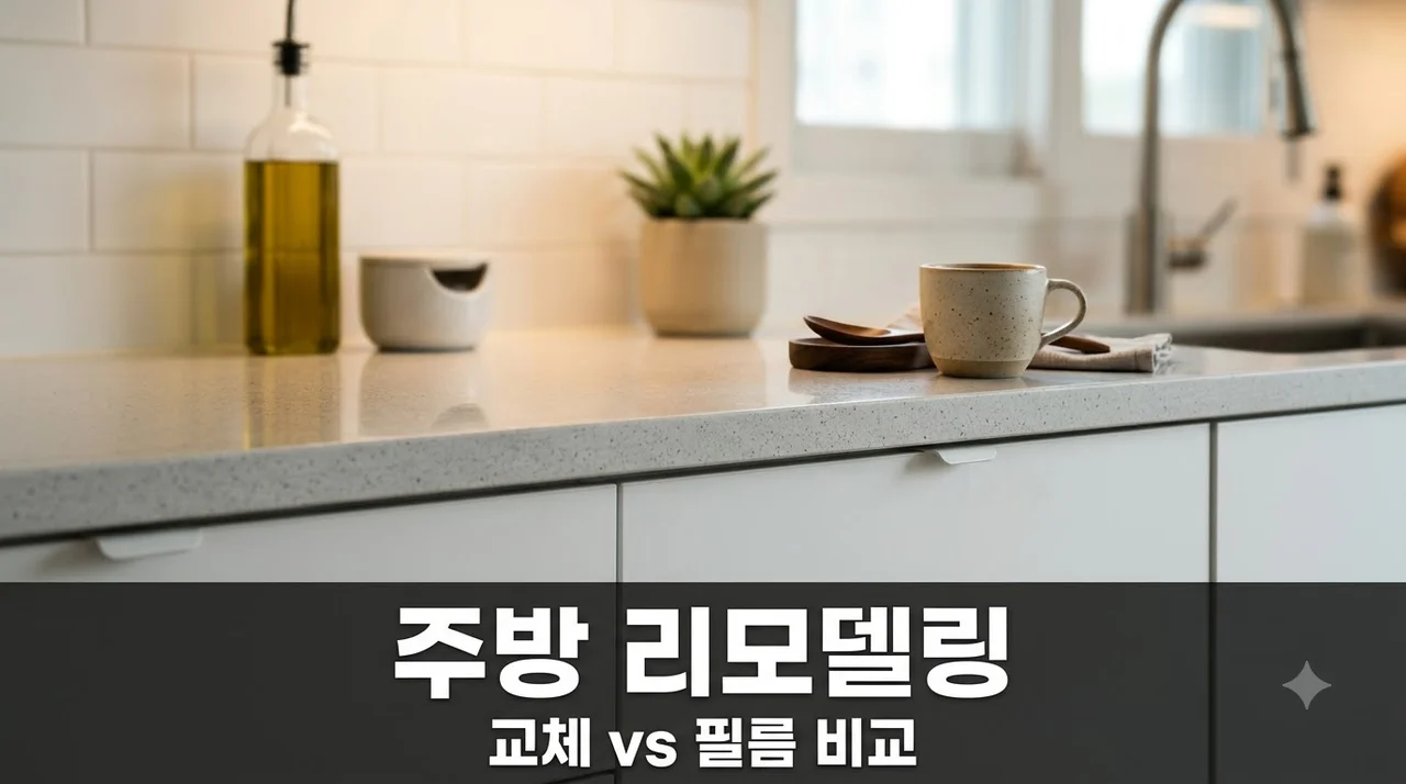주방 리모델링 싱크대교체 필름시공 비용 완벽 비교 가이드