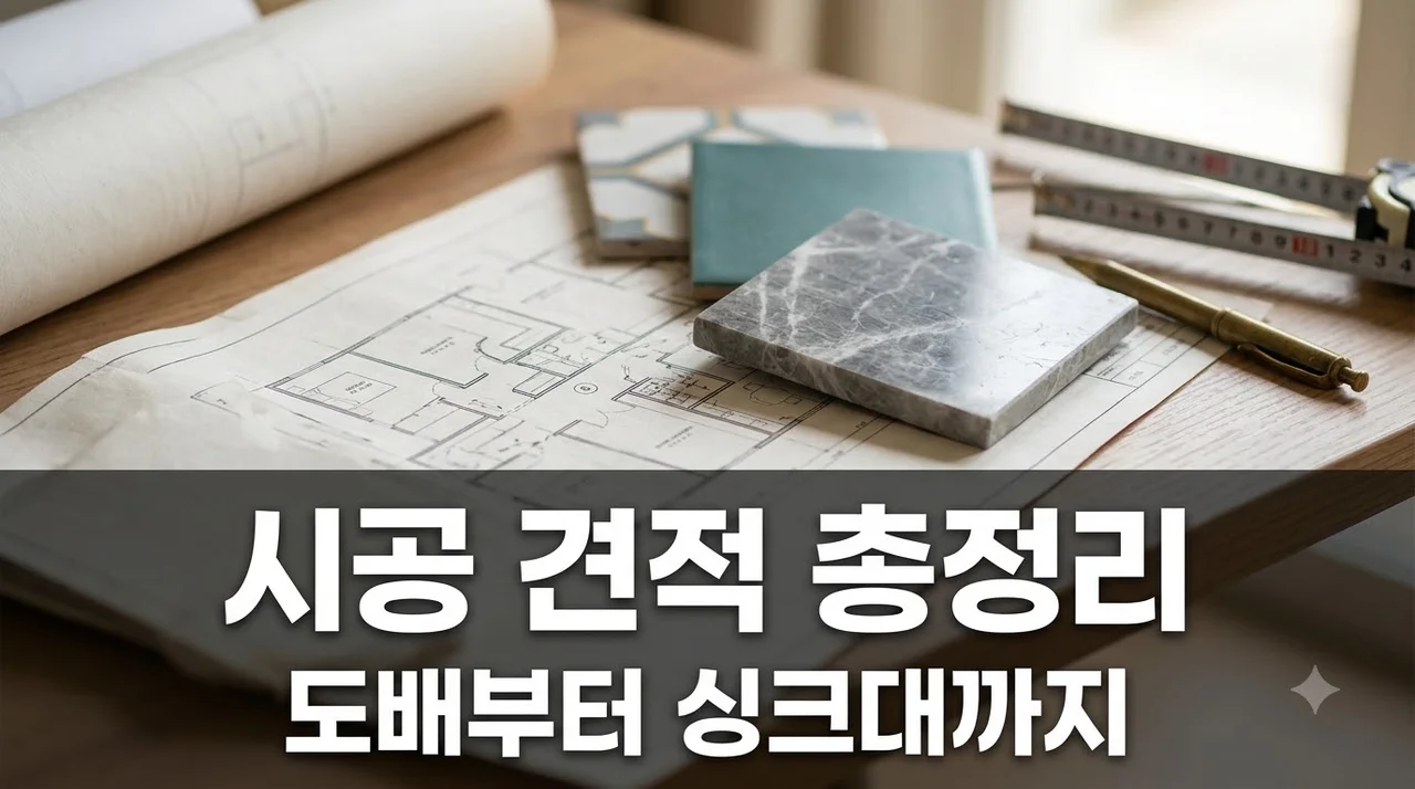 인테리어 시공 견적 총정리: 도배부터 싱크대까지 항목별 계산법