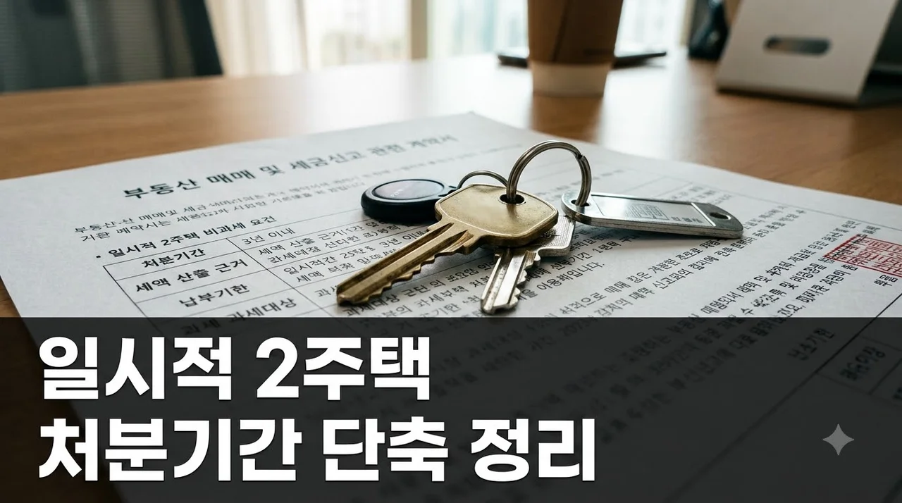 10월부터 3년이 2년으로 감소.. 일시적 2주택, 10월 전에 당장 팔아야 할까?