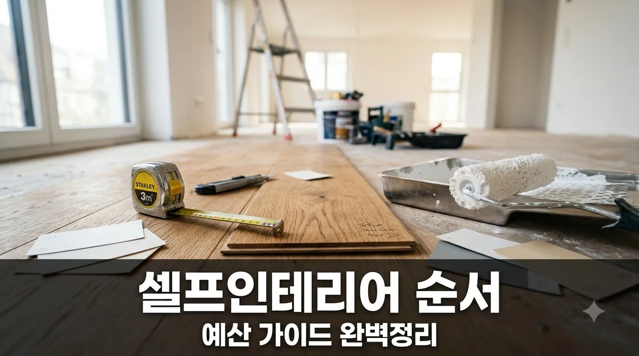 이사 전 셀프 인테리어 순서와 예산 가이드 완벽 정리