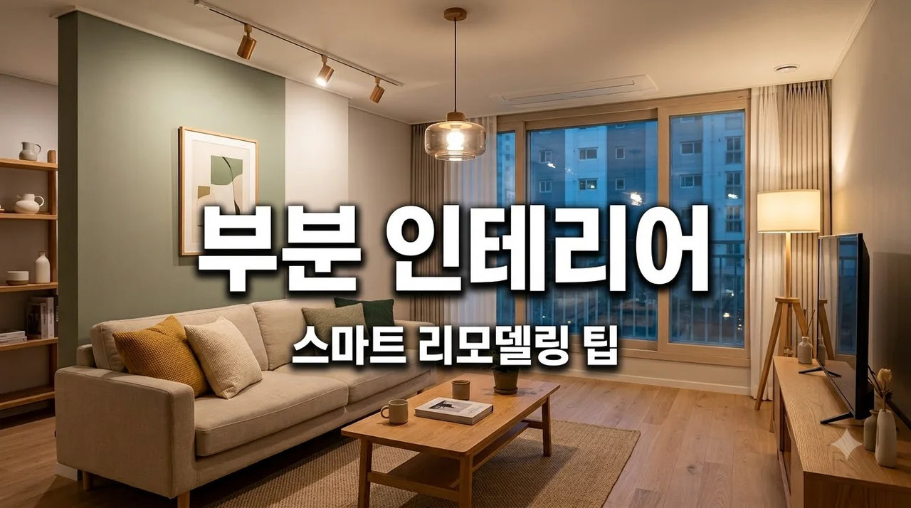 인테리어 공사 필요한 공간만 부분적으로 바꾸는 알뜰 노하우