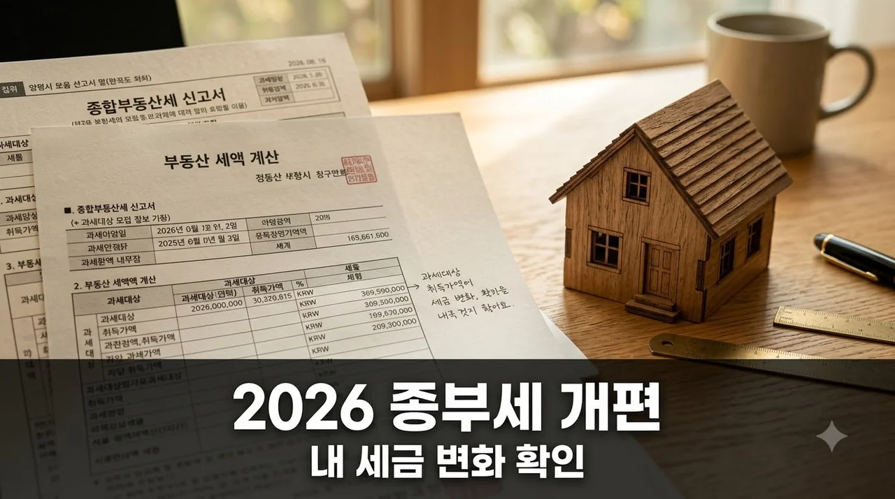 "29일 만에 또 수정?" 2026 종부세 개편 유턴.. 내 집 세금 얼마나 달라지나