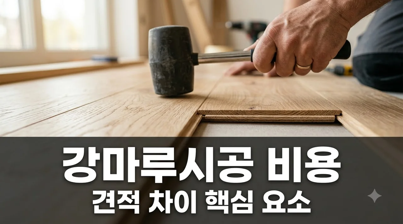 강마루시공 비용, 단순 평수보다 견적 차이가 커지는 핵심 요소 4가지