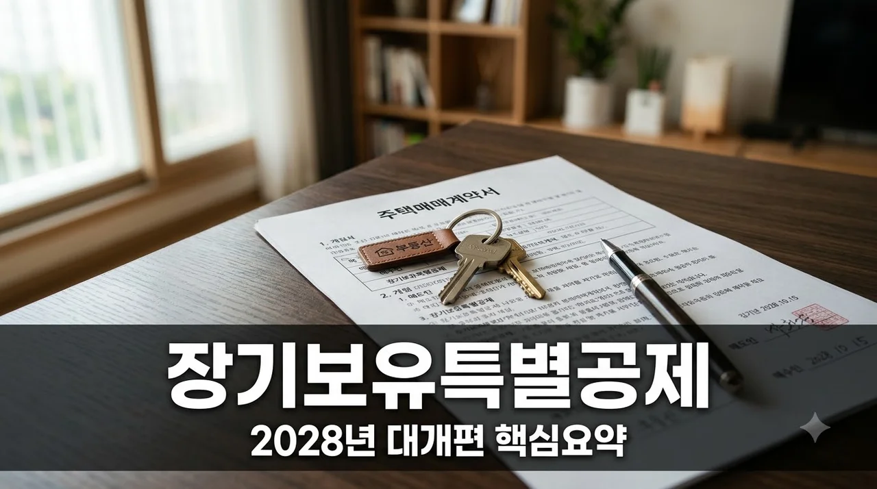 2028년부터 달라지는 장기보유특별공제.. 집 팔기 전 모르면 폭탄 맞는다?