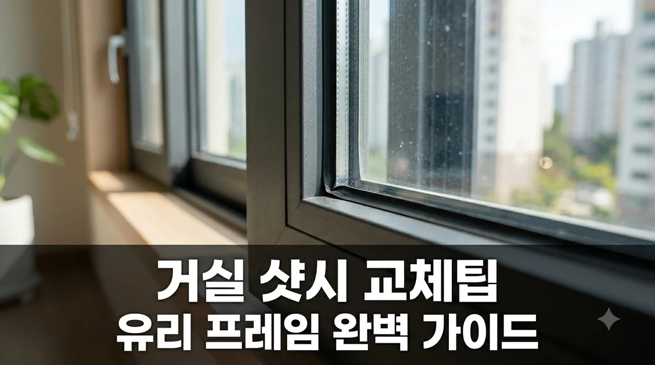 샷시시공 거실 샷시 교체할 때 유리와 프레임 선택이 중요한 이유