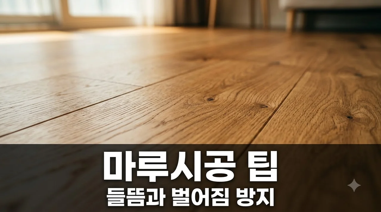 마루시공 전 체크해야 들뜸 벌어짐 막는 핵심 체크리스트 4가지