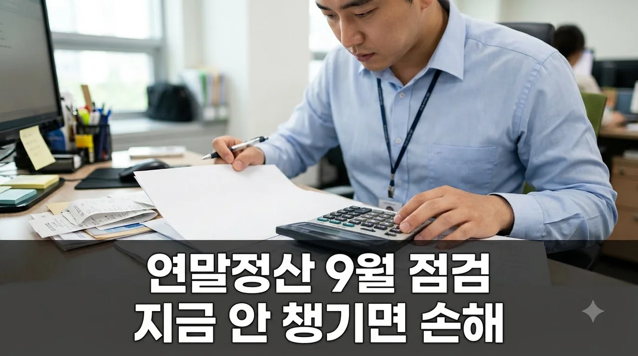 연말정산 9월 중간점검, 추석 전 이거 모르면 환급금 50만원 날립니다..