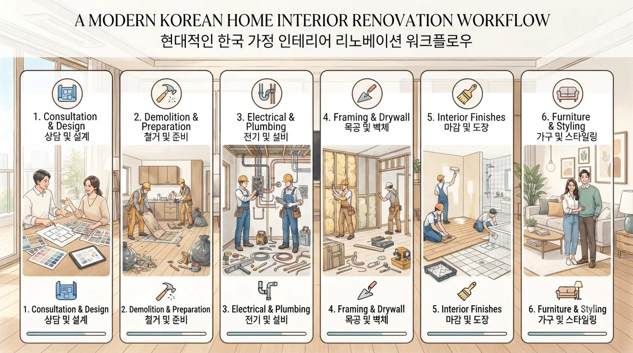리모델링 실전 4단계 프로세스 가이드
