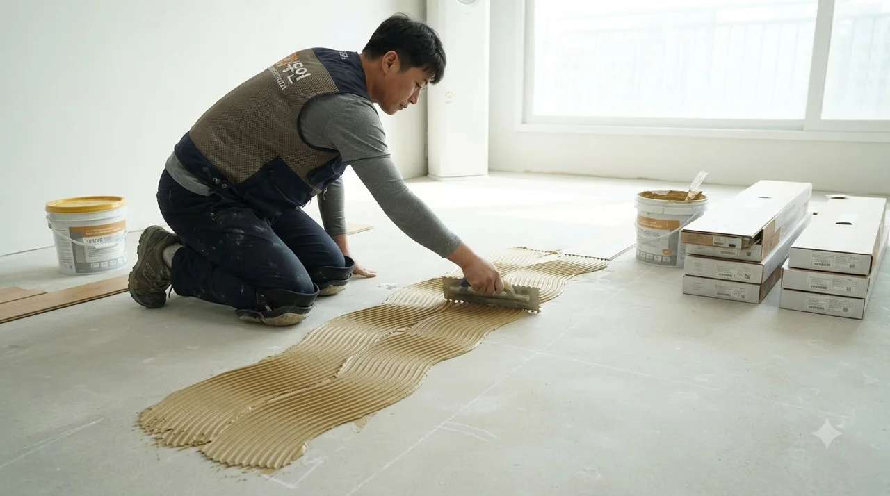 성공적인 강마루시공을 위한 4단계 올바른 순서 가이드