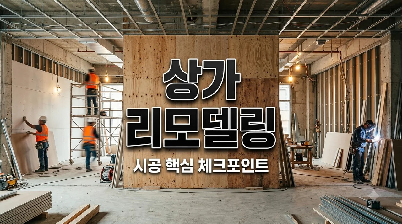 상가 리모델링 시공 체크포인트! 도배·필름·욕실·싱크대 완벽 정리