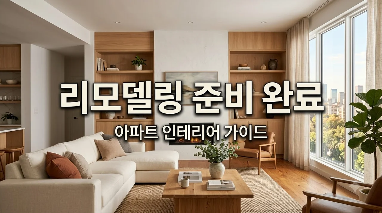 아파트 인테리어 성공 전략! 도배·장판·욕실 리모델링 준비 방법 총정리
