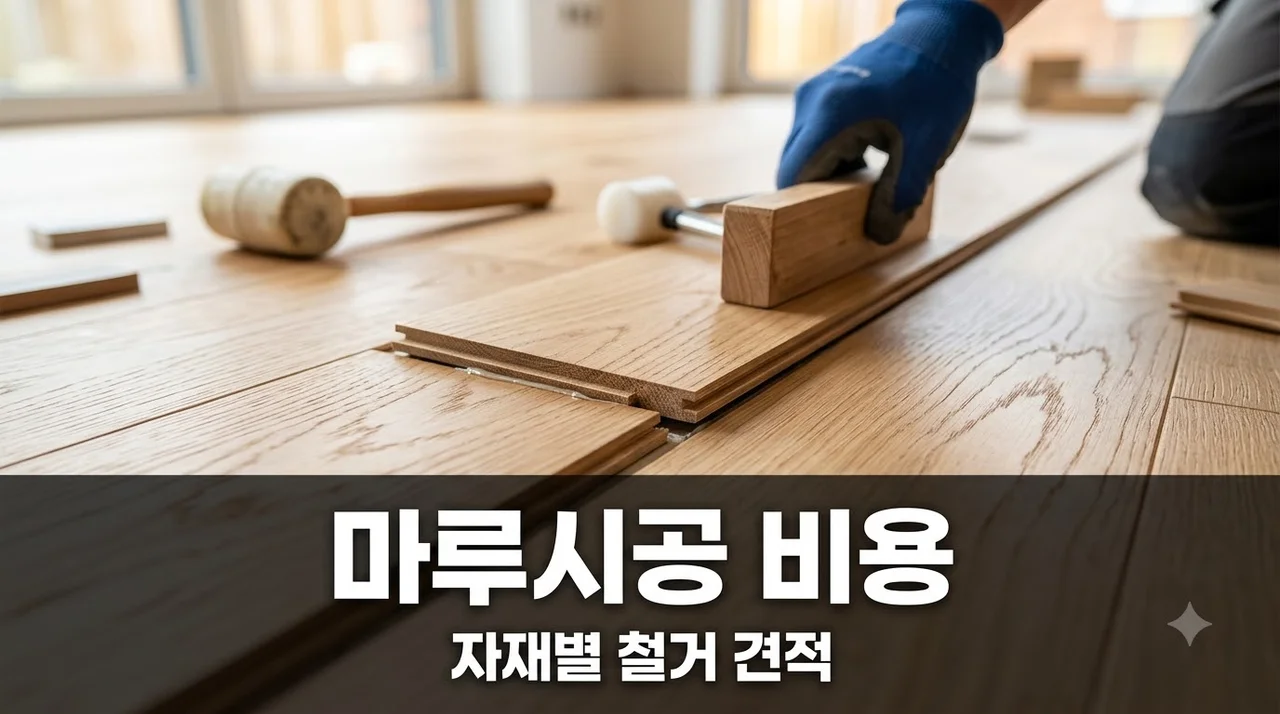 마루시공 비용 안내 자재별 평당 금액 및 철거비 총정리