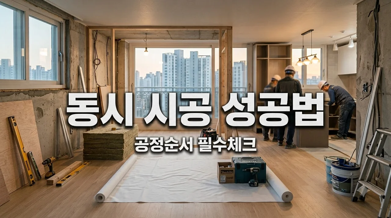 도배 마루 욕실 시공 동시 진행 시 필수 체크리스트 및 순서