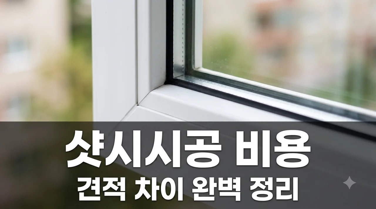 아파트 샷시시공 비용 견적이 200만 원 차이나는 이유와 절약 팁
