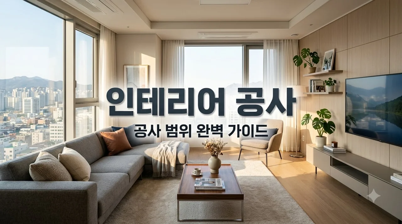 인테리어 공사 범위 총정리: 도배부터 욕실·싱크대까지 어디까지 가능할까?