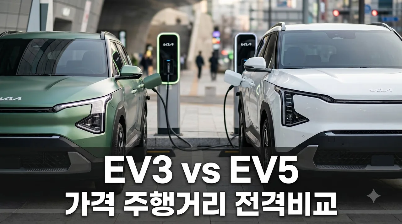 EV3 EV5 비교해보니 500만원 차이.. 결국 이걸로 선택한 이유