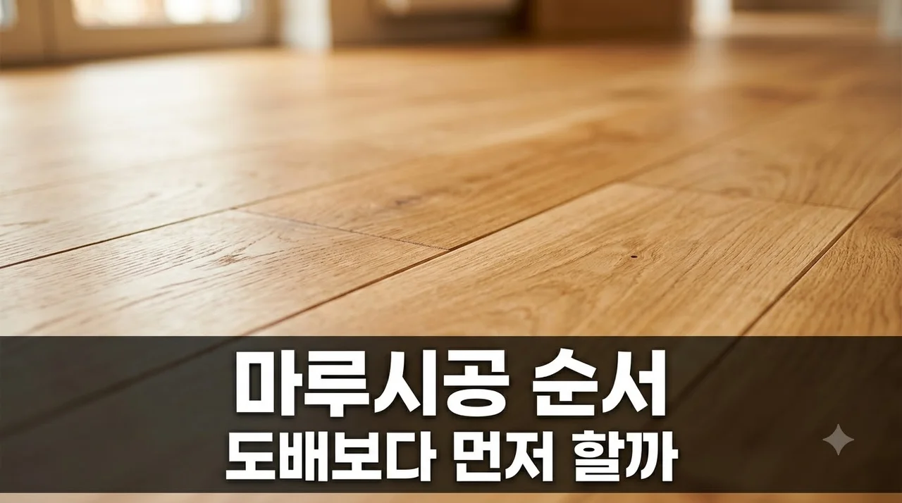 마루시공 리모델링 순서, 도배보다 먼저 해야 할까? 완벽 공정 가이드