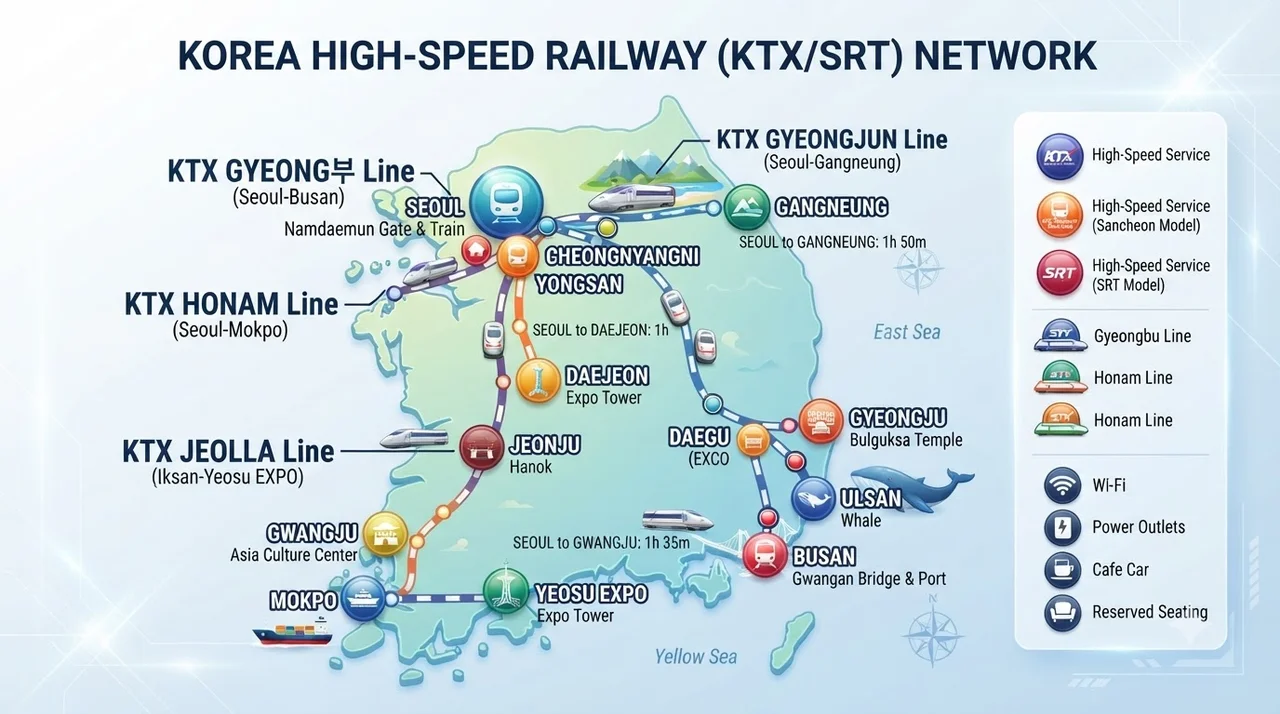 한눈에 보는 KTX SRT 통합 전후 주요 변화 비교