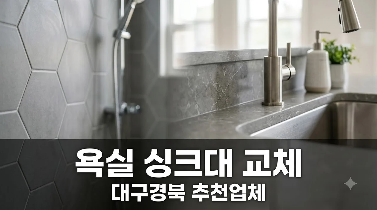 대구경북 아파트 욕실공사 싱크대교체 전문업체 선택 가이드