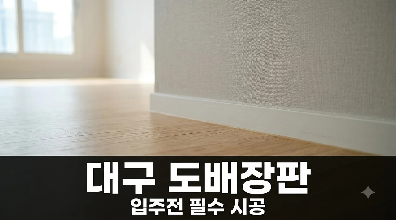 대구 아파트 도배 장판 교체 비용 절감 및 입주 전 필수 시공 가이드