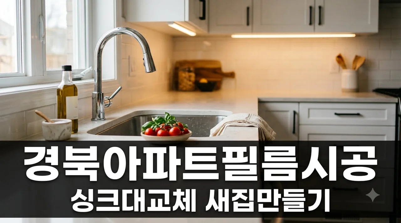 경북 아파트 필름시공과 싱크대교체로 새집 느낌 만들기 합리적 비용 팁