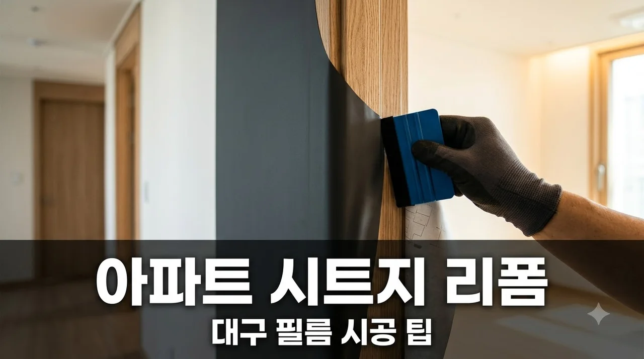 대구 아파트 인테리어필름 시공 문틀 몰딩 싱크대 리폼 비용 절약법