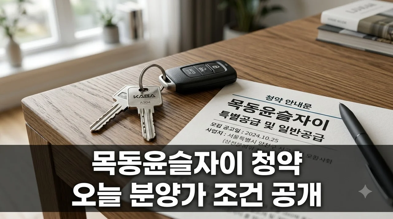 목동윤슬자이 오늘 9월8일 청약.. 분양가 보고 놀란 이유? (100% 추첨제 조건)