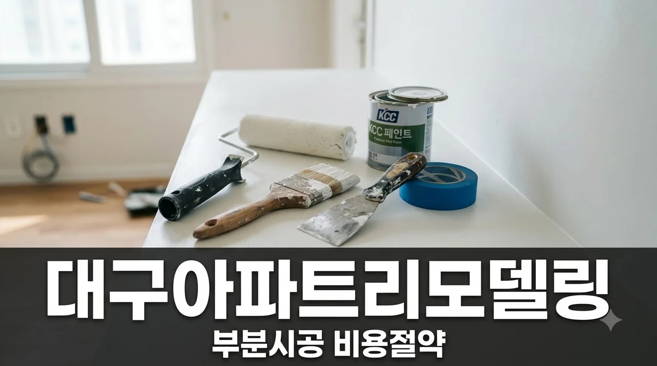 대구경북 아파트 리모델링 비용 줄이는 부분시공 방법 및 추천업체