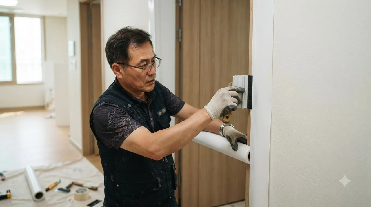 가성비 극대화! 인테리어 필름과 도배·마루 부분시공