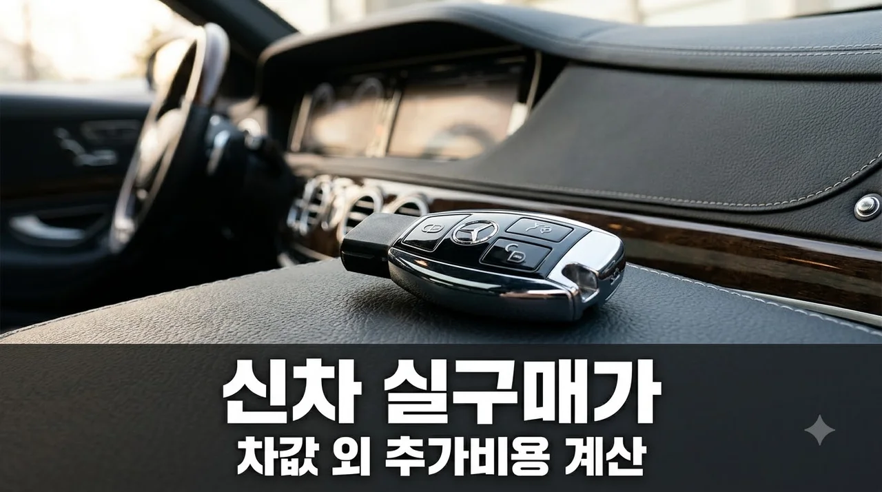 신차실구매가 3000만원 차 샀다가 당황.. 차량가격 외 얼마 더 들까?