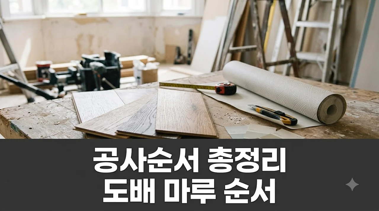 도배 먼저냐 마루 먼저냐.. 순서 틀리면 300만원 날리는 인테리어 공사 순서
