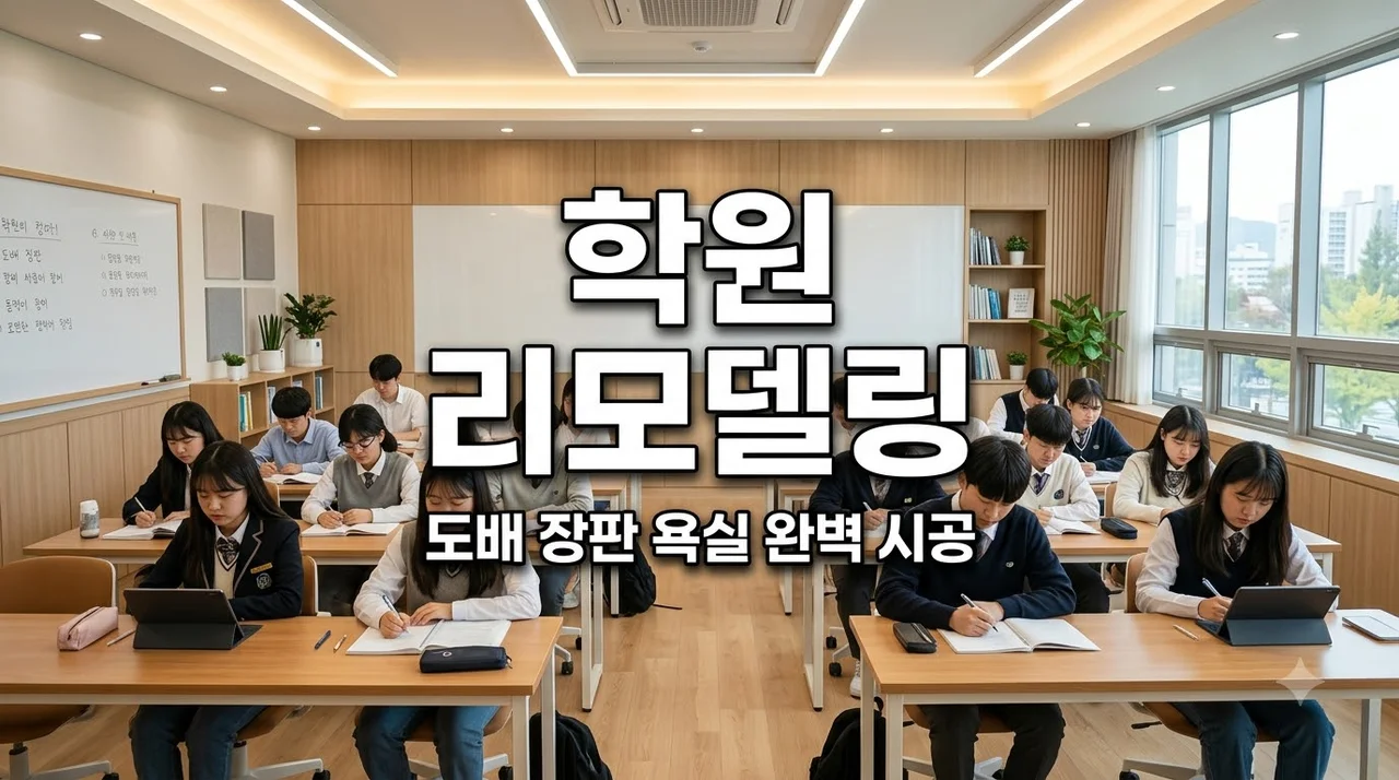 대구경북 학원 리모델링 잘하는 곳! 도배 장판 욕실공사 맞춤 가이드