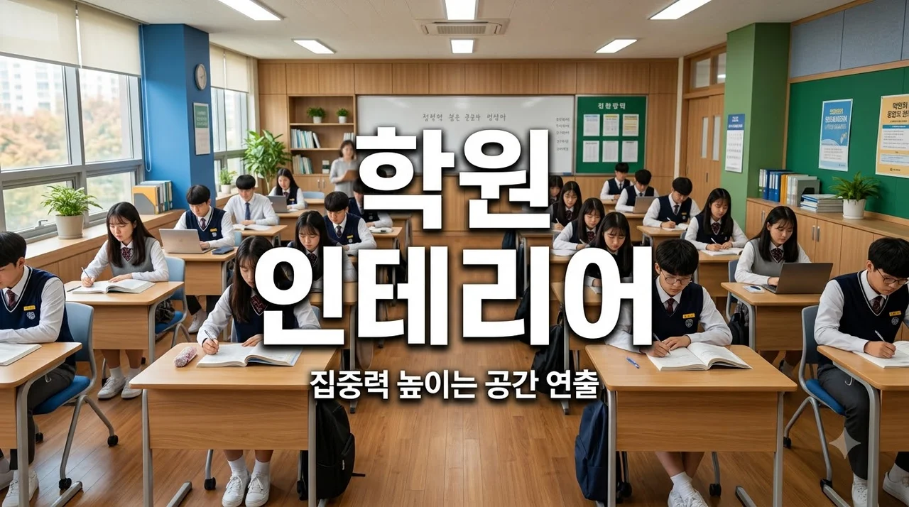 경북 학원 인테리어 추천 집중력 높이는 교육공간 만들기