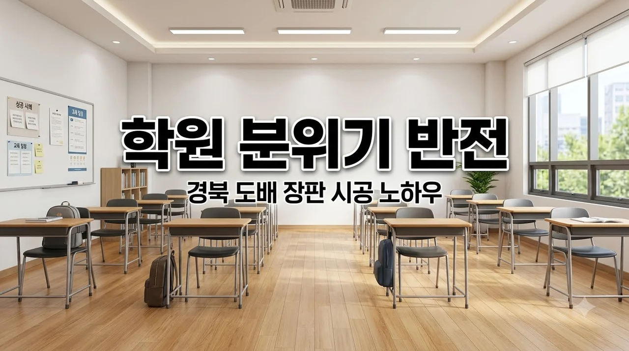 경북 학원 강의실 도배 장판 시공으로 분위기 바꾸는 방법과 추천
