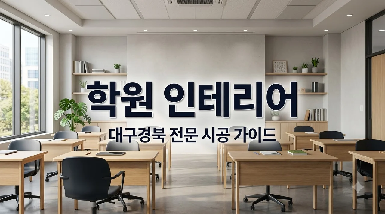 대구경북 학원 인테리어 추천업체 교육공간 전문 시공 완벽 가이드
