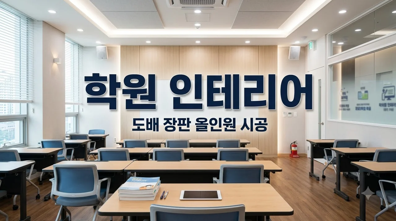 대구경북 학원 개원 인테리어 도배부터 장판까지 한 번에 해결하는 꿀팁