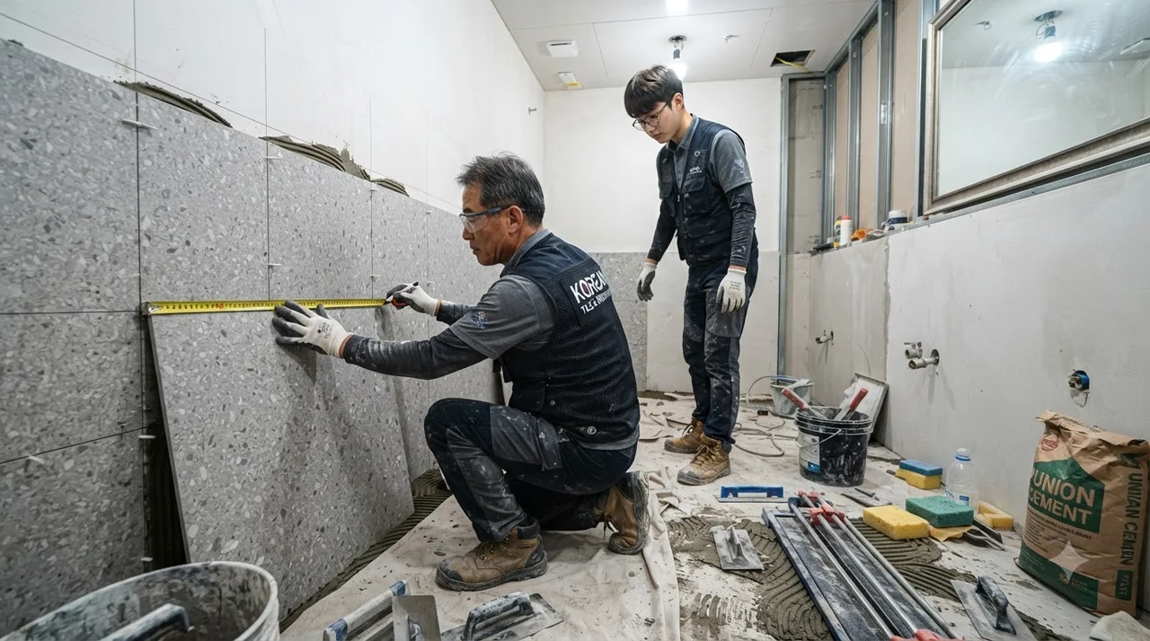 체계적인 경북 학원 욕실공사 진행 5단계 프로세스