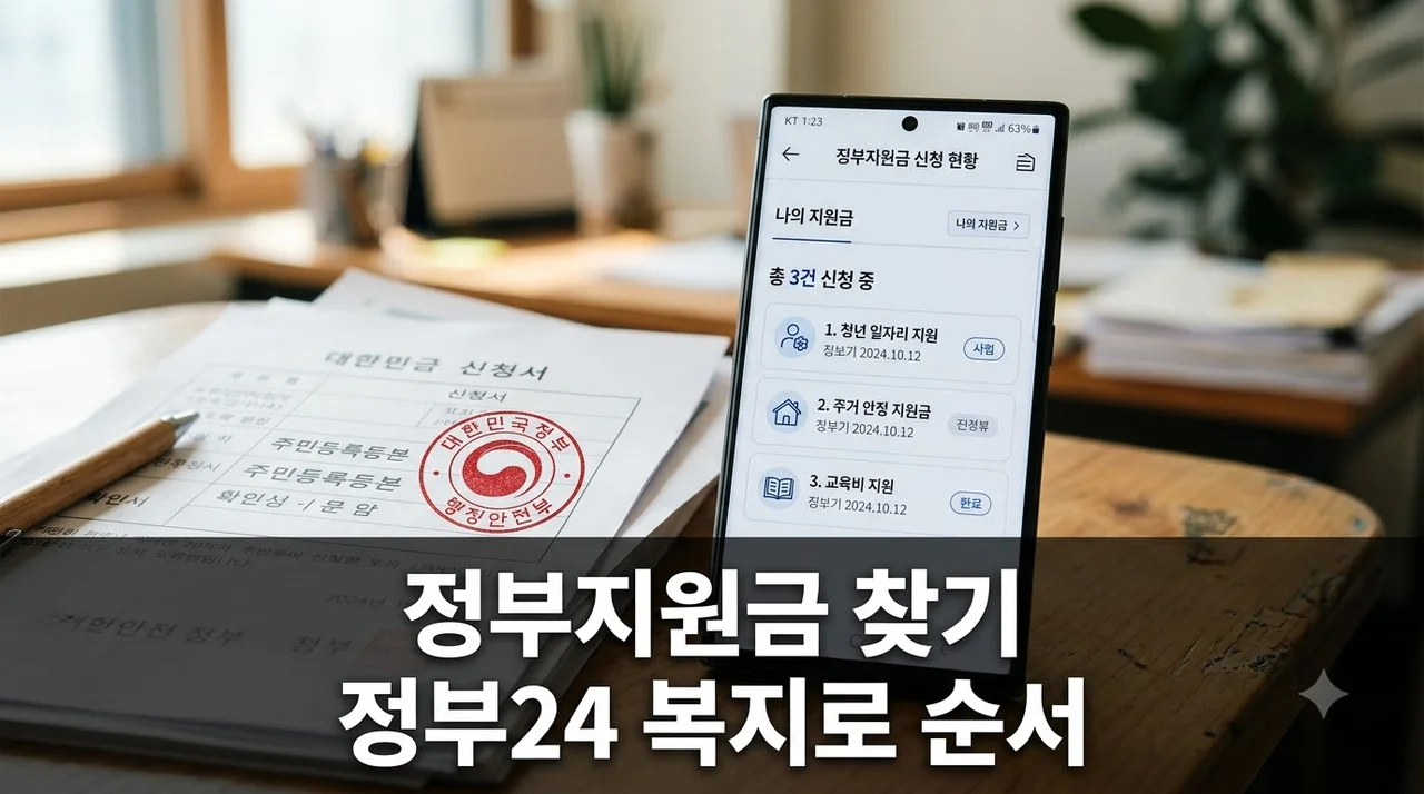 정부지원금 어디서 한 번에 찾나? 정부24·복지로 확인 순서