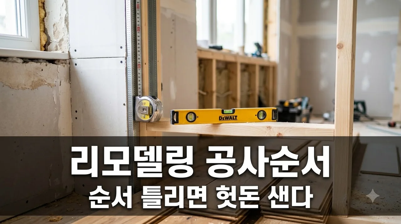 구축아파트 리모델링 순서 바꾸고 600만원 탕진?.. 샷시·욕실·도배·마루 올바른 공정