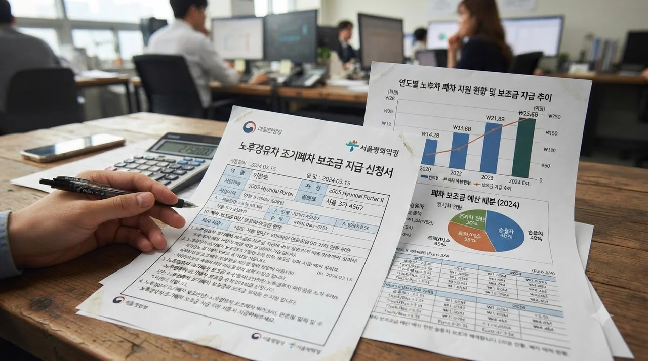 2026년 노후 경유차 조기폐차 지원 대상 및 금액 비교
