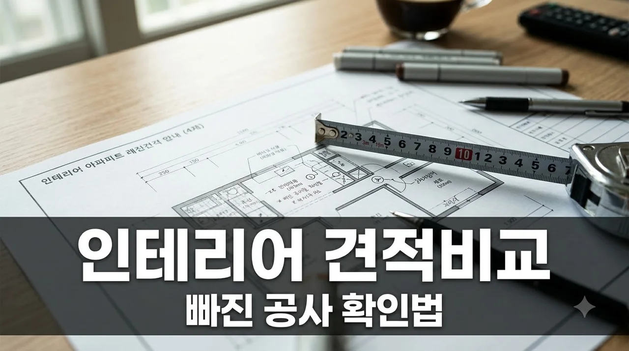 30평 아파트 인테리어 견적 차이 나는 진짜 이유와 빠진 공사 확인법