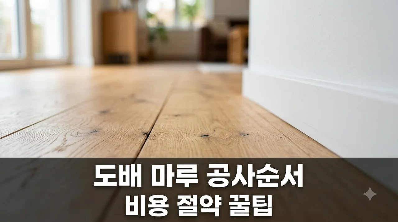 도배와 마루 같이 해야 할까? 입주 전 공사순서와 비용 절약 꿀팁