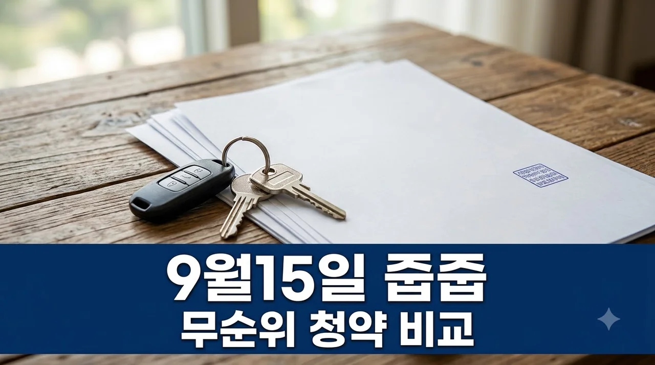 9월15일 무순위 청약 줍줍.. 송도·북오산·이천 무주택자라면 당첨 조건은?