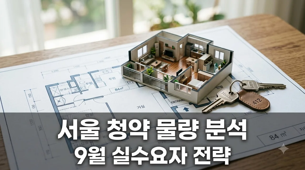 서울 아파트 청약 물량 부족 원인과 9월 실수요자 대책