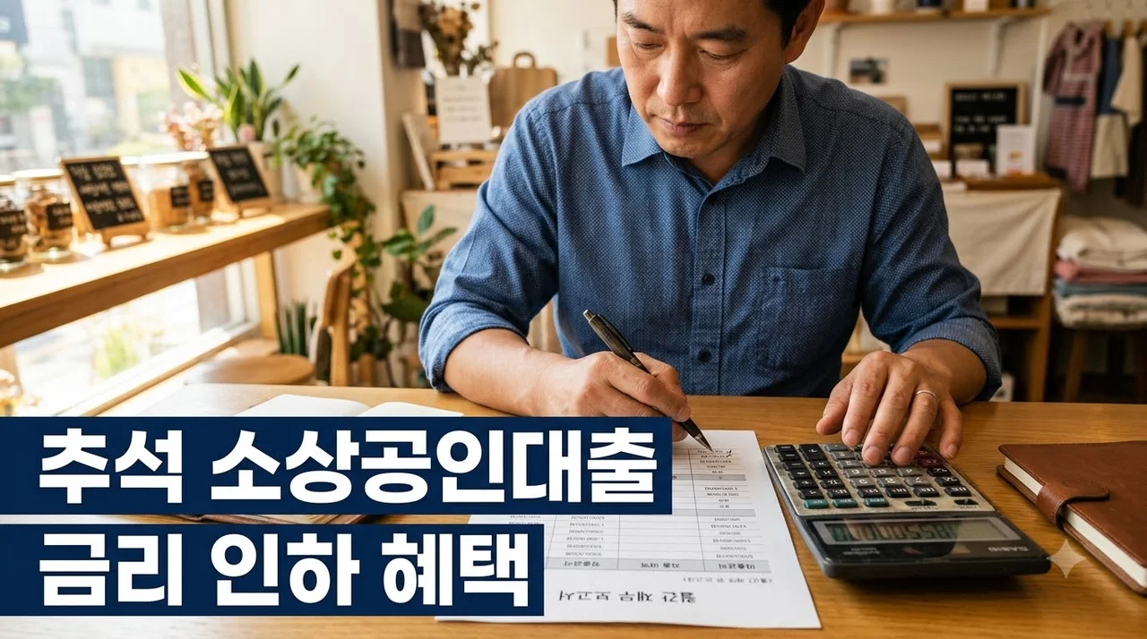 추석 소상공인 대출 금리 최대 10억원 지원? 우대금리와 만기연장 혜택 알고 보니..