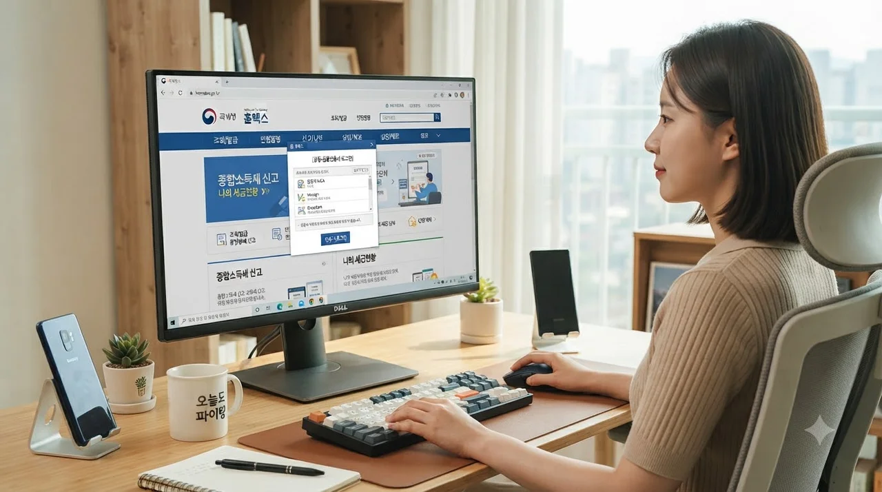 홈택스 공식 홈페이지 및 앱에서 진위확인 하는 방법