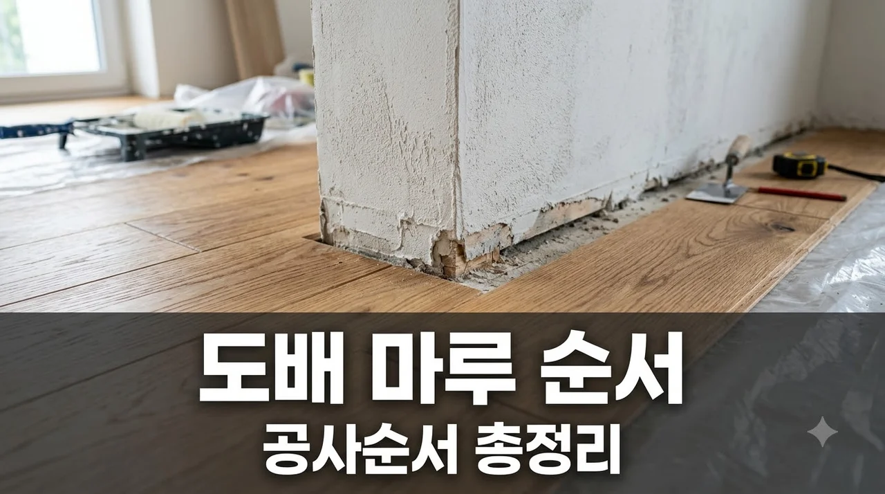 도배 먼저일까 마루 먼저일까? 리모델링 공사순서 한 끝 차이